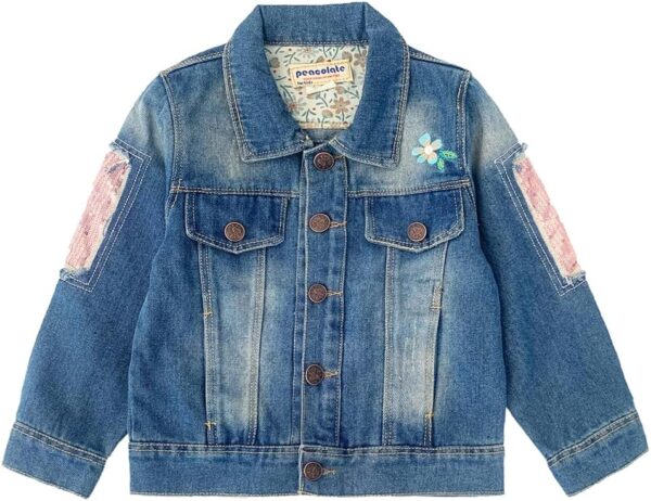 Peacolate 2-11Years Spring And Autumn Girls Denim Jacket Kid'S Jacket Top - Image 2