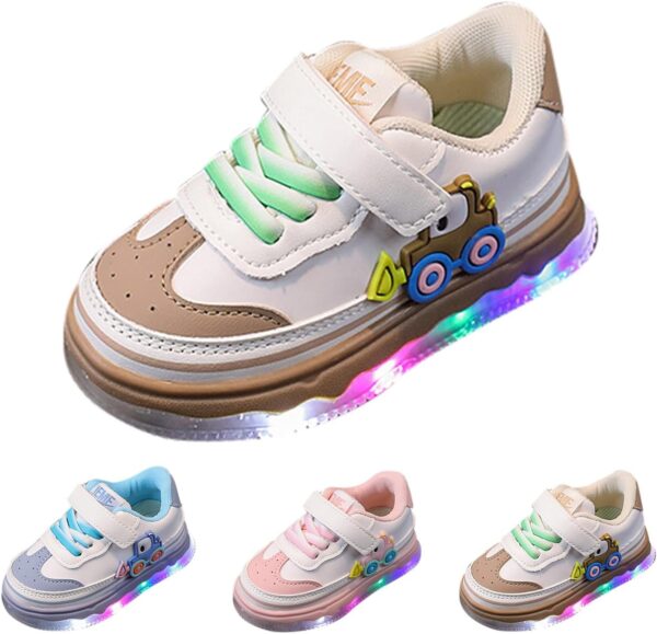SRTUMEY Kids Luminous Trainers Shoes Boys Girls LED Light Up Baby Sneakers Spring Autumn Winter Trainers Athletic Shoes Christmas Birthday Gifts - Image 2