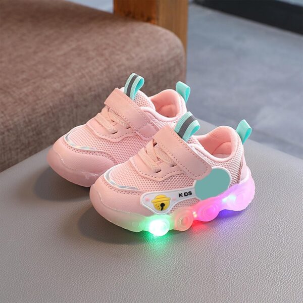 Kids Light up Trainers Luminous Super Blinking Breathable Outdoor Sport Running Shoes Fantastic Gymnastic Tennis Sneakers Best Gift for Boys and Girls Birthday - Image 2