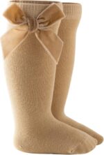 IQYU Soft Sole Baby Shoes Non-Slip Socks Shoes Warm Winter Socks Baby Shoes 0-9 Months Baby Shoes 6-12 Months Christening Shoes Boys Winter Baby Shoes Girls, beige, 3-18 Months