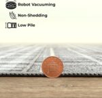 Arty Rugs Machine Washable Rug, 200x290cm, 75% Recycled Cotton, Short Pile, Non-Slip Backing, Non-Shedding, Area Rugs for Living Room, Bedroom, Kitchen, Hallway, Office, Silver Grey - Image 4