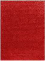 Dream Shaggy Rugs - Large Fluffy Area Rug Carpet Non-Slip Soft Modern Indoor Shaggy Floor Rug for Living Room, Bedroom, Hallway, Lounge – (Red, 120x170 cm) - Image 2