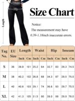 Happy Cherry Women's Maternity Support Trousers Over Bump Pregnancy Leggings Black Slim Lounge Flared Long Pants - Image 6
