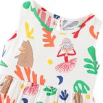 amropi Baby Girl's Flower Printed Dress 3 Pieces Sleeveless Cotton Summer Causal Dresses for 0-3 Years - Image 6