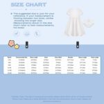 Choomomo Baby Girls Baptism Dress Lace Trim Christening Gown with Shorts 2-Piece Newborn Photography Outfit - Image 4