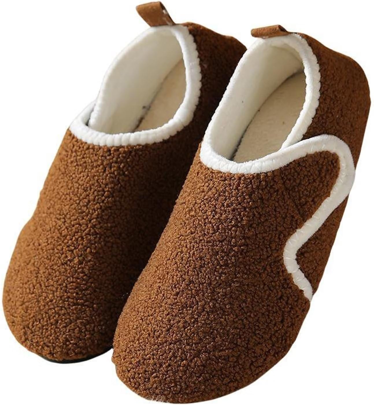 71Bo-4BmnBL._AC_SL1500_.jpg Cozozn Boys Girls Slippers Kids House Slippers Booties Indoor Shoes Easy Fasten Non Slip Sole - Image 1