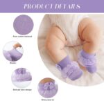 FRIUSATE 9 Pairs Baby Girl Frilly Socks, White Lace Soft Comfortable Cotton Colorful Lace with Bowknot Ankle Socks for Newborn Baby Girls - Image 2
