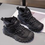 SRTUMEY Kids Warm Fur Lined Winter Ankle Boot Shoes Winter Snow Boots for Toddler Children Water Resistant Thermal Anti-Slip Snow Baby Boys Girls Shoes Boots - Image 7