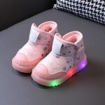 SRTUMEY Toddler Girl LED Walking Sneaker Light up Shoes for Boys Girls Birthday Gifts for Kids Baby Trainers Athletic Sport Shoes - Image 2