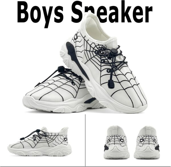 maxvinci Boys Trainers Kids Running Shoes PE Trainers Breathable Sports Tennis Sneakers Slip-On Outdoor Athletic Walking Shoes - Image 3