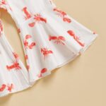 Newborn Baby Girl Clothes Set Mommy's Little Lobster Romper Crawfish Flare Pant Bell Bottom Headband Set 3 Piece Summer Outfit - Image 6