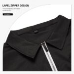 Mens Polo Shirts Casual Solid Color Long Sleeve T-Shirt Golf Tops - Image 2