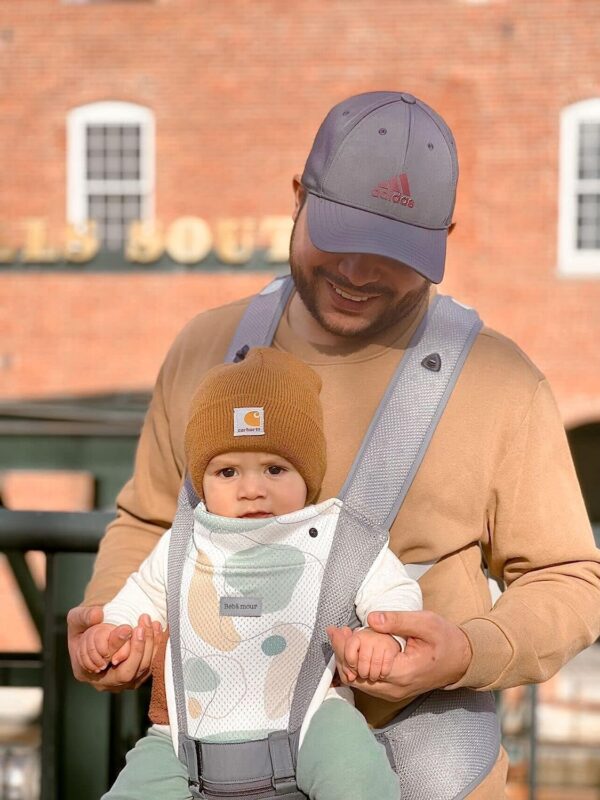 Bebamour Baby Carrier Newborn to Toddler Baby Carrier Hipseat 0-36Months with Head Hood, 3 PCS Teething Pads, Waist Extender, Green - Image 7