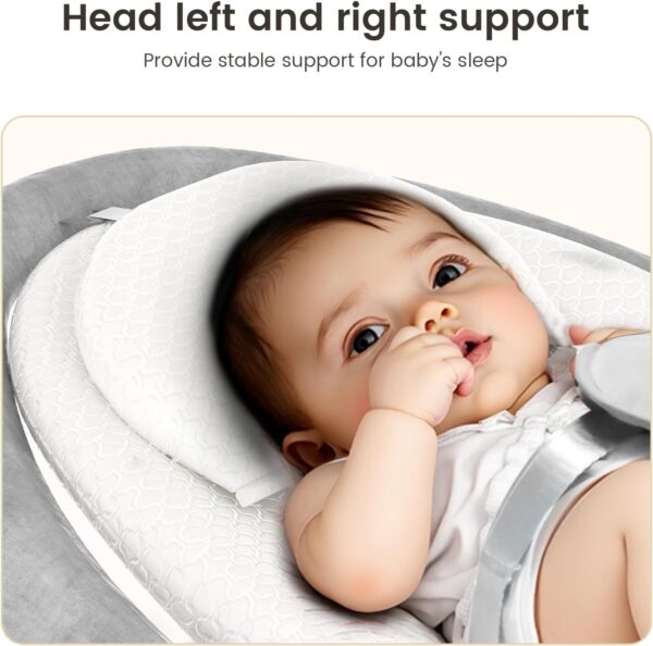 zoicay Kids Lounger for Toddler - Lounger for Newborn, Breathable & Soft Nest Cover Co Sleeping for 0-12 Months, Essentials Gifts, Portable Infant Lounger Floor Seat for Home and Travel - Image 2