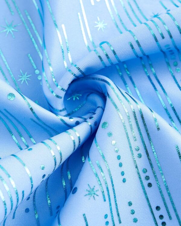 JiAmy Gymnastics Leotards for Girls 3 Piece Set with Shorts and Scrunchie, Patterned Sparkle Sleeveless Dance Gymnastics Outfits for 3-12 Years - Image 5