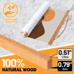 Benjia A4 Poster Frame Frames, Magnetic Light Wood Wooden Poster Hangers Hanger Hanging Kit for Canvas Artwork Art Print (21cm / 8.3&quot;, Teak Colour) - Image 3