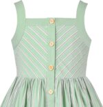 Girls Dress Heart Print Pink Children Clothes Sundress - Image 3