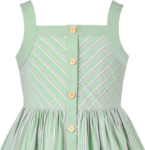 Girls Dress Heart Print Pink Children Clothes Sundress - Image 3