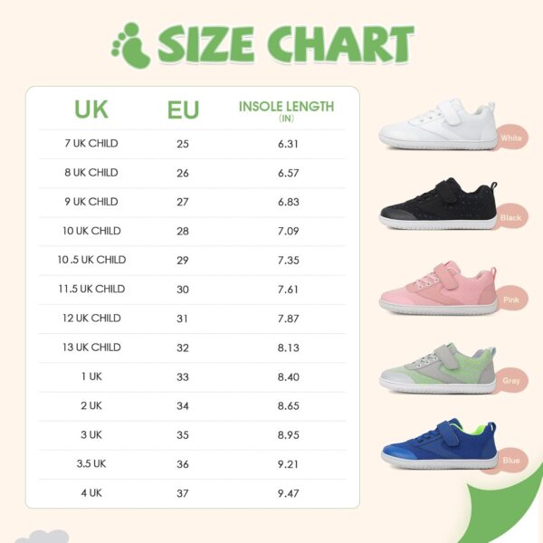 Boys Trainers Girls Barefoot Shoes Kids Wide Toe Breathable Walking Sneakers for School Running Outdoor Sports - Image 7