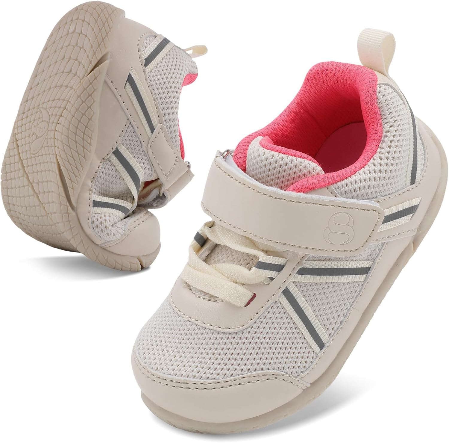71DbfjiHaBL._AC_SL1500_.jpg JOINFREE Baby Walking Shoes Comfortable Toddler Boys Girls Sneakers Soft Sole Barefoot Tennis Shoes - Image 1