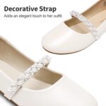 DREAM PAIRS Girls Flower Girl Dress Shoes Sparkling and Comfortable Flat Shoes for Girls to Slip On Wedding Party - Image 2