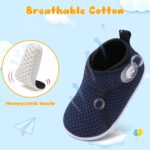 JIASUQI Baby Sock Shoes Boys Girls Lightweight High-Top Shoes Baby Walking Shoes Infant Barefoot Shoes - Image 4