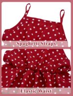 FEOYA Kids Girls Tutu Dress Sleeveless Summer Dress Spaghetti Strap Polka Dot Retro Outfit 3 Layers Ruffle Dress Fashion Casual Clothes for 4-10 Years 110-160 - Image 3