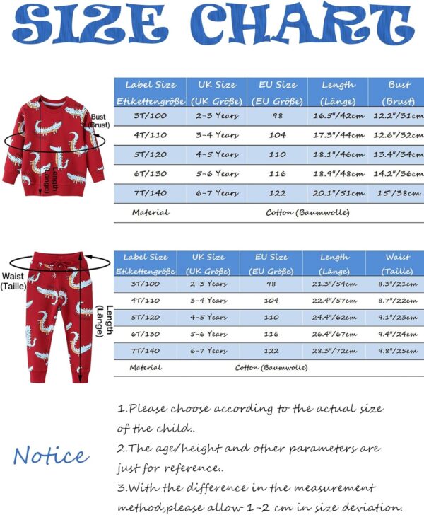 SERENYOU Kids Tracksuit Boys Girls Sweatshirt Joggers Suit - Image 7