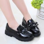 BOTCAM Girls' Slip On Loafer Tassel Bow School Dress Shoes for Girls Trainers Boys 32 - Image 3