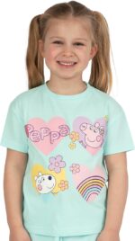 Peppa Pig Tshirt And Girls Shorts | Girls T Shirt And Shorts Set | Cotton Kids Clothes | Ages 18 Months To 8 Years - Image 3