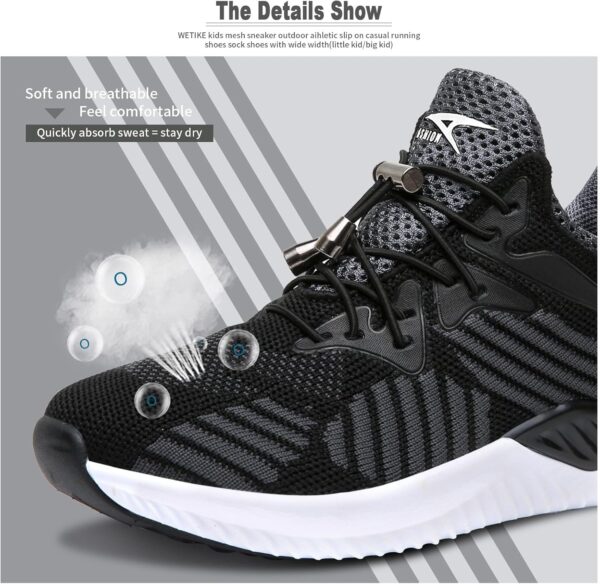 Boys Trainers Kids Running Shoes Child Athletic Shoes Casual Walking Shoes Boys Tennis Shoes Outdoor Sport Sneakers - Image 3