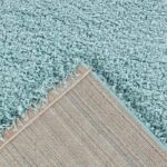Rugs4Sale 5cm Thick Pile Shaggy Modern Area Rugs Living Room Home Decor Rug | Ideal For Bedroom, Hall, Kids Baby Room, Indoor & Outdoor Rugs Hallway Runners Carpet Mat(Duck Egg Blue 110x160cm) - Image 4