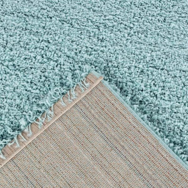 Rugs4Sale 5cm Thick Pile Shaggy Modern Area Rugs Living Room Home Decor Rug | Ideal For Bedroom, Hall, Kids Baby Room, Indoor & Outdoor Rugs Hallway Runners Carpet Mat(Duck Egg Blue 110x160cm) - Image 4