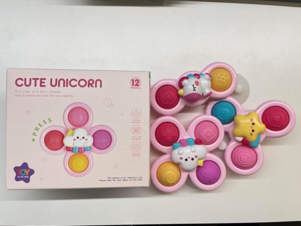 lerrbo 3PCS Pop Suction Cup Spinner Toys for 1 Year Old Boy Girl|Novelty Spinning Tops for Toddler Age 1-2|Sensory Baby Bath Toys for Toddlers 1-3|6 12 18 Months Boy Birthday Gift for Infant - Image 14