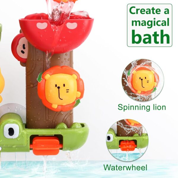 RILSO Bath Toys for 1 2 3 4 Year Old,Baby Bath Toys 6-12-18 Months,Toys for 1 2 3 4 Years Old Boys Girl Gifts,Baby Sensory Toys for 1 Year Old,Toddler Toys 2 3 Year Boys Girls,Baby Toys 6 to 12 Months - Image 4