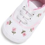 Leather Wedding Loafers Crib Shoes Floral Canvas Soft -Slip Baby Shoes Shoes for Boys Size 6 - Image 4