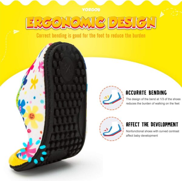 Yorgou Baby Boys Girls Water Shoes Toddler Beach Shoes Barefoot Aqua Socks Non-Slip for Pool Beach - Image 3