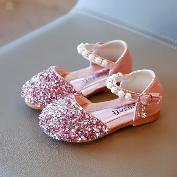 Bling Bowknot Kids Baby Sandals Single Shoes Princess Pearl Girls Crystal Infant Baby Shoes Boys Athletic Shoes - Image 4