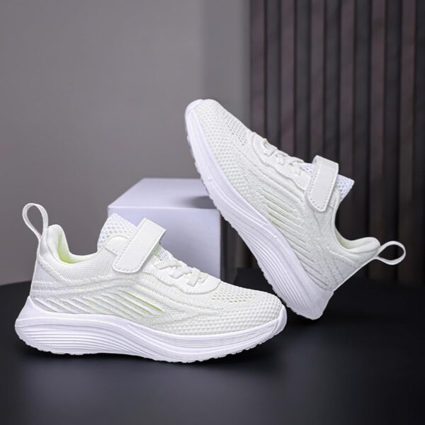 Kids Mesh Easy Fasten Trainer Unisex Trainers Boys Girls Walking Shoes Athletic Sports Shoes for Little/Big Kids Shoes Lightweight Breathable Sneakers Casual Walking Shoes Running Tennis Shoes - Image 4