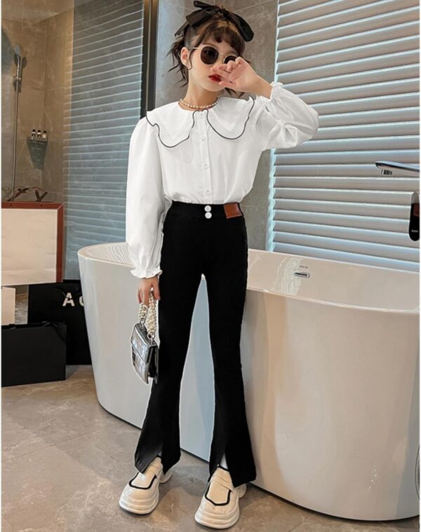 CHENSIYU Kids Boys Girls Toddler Girl's Leggings Toddler Black Trousers Kids Lightweight Bloomer Joggers Baby Black Leggings Unisex Baby Clothes - Image 7