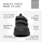 Boys School Shoes - Marvel LED Trainers, Black Light Up Trainers - Durable, Scuff Resistant PU School Shoes - Image 4