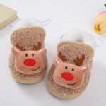 Infant Baby Christmas Slippers Newborn Girls Boys Warm Fleece Booties Soft Baby Shoes Snow Boots Shoes Footwear Casual Festival Christmas Booties - Image 2