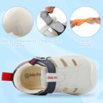 MK MATT KEELY Baby Boys Girls Sandals Toddlers Summer First Walking Shoes Kids Closed Toe Pre Walkers with Anti-Slip Rubber Sole - Image 5