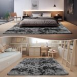 Rugs Living Room - 120x180cm Dark Grey Large Rug for Living Room - Ultra Soft Fluffy Shaggy Rugs for Bedroom, Indoor Nursery Carpets for Kids Room Home Decor, Non Shedding, Anti-Slip Backing - Image 7