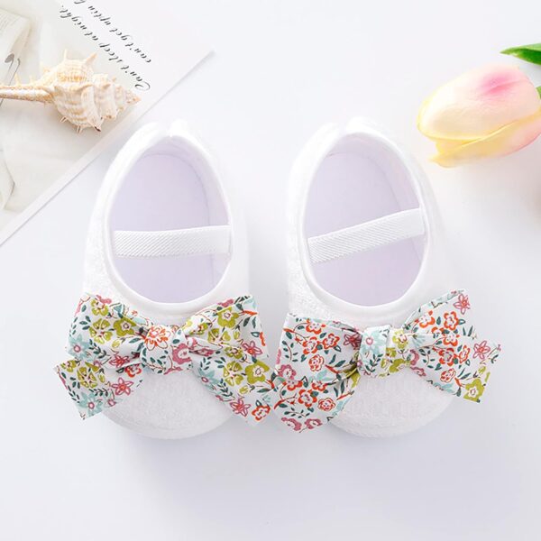 Girls Shoes Toddler Toddler Walkers Infant Princess Baby Boys Shoes Shoes Soft Baby Sneakers Soccer Boots Girls (White, 0-3Months) - Image 3