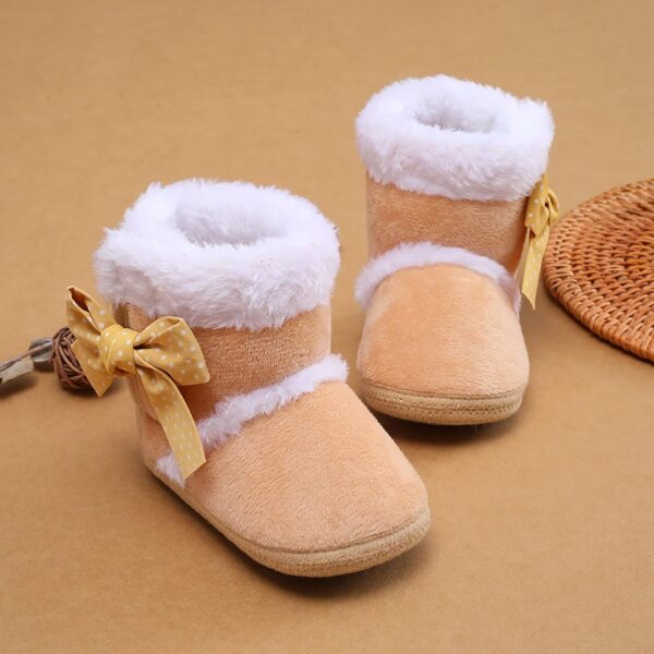 Infant Dress Shoes Boys Toddler Boys And Girls Plush Snow Booties Warming Shoes Baby Soft Boots Infant Baby Shoes Infant Shoes Boys - Image 5