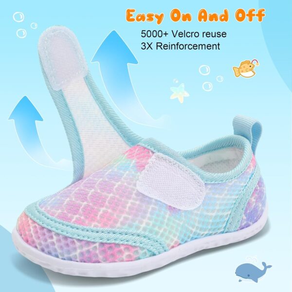 JOINFREE Toddler Water Shoes Boys Girls Sandals Barefoot Kids Breathable Aqua Shoes for Swim Pool Indoor Home Shoes - Image 4