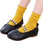 Girls Kids Leather Soft Sandals Dress Dance Loafers Beaded Strap Summer Casual Shoes Baby Toddler Ankle Closed Toe Shoes - Image 3