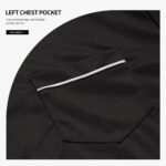 Mens Polo Shirts Casual Solid Color Long Sleeve T-Shirt Golf Tops - Image 3