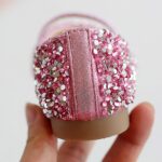 Girls Glitter Ballet Shoes Kids Elastic Strap Ballerina Party Shoes Wedding Bridesmaid Shoes Toddler Princess Dress Shoes Sequins Mary Jane Flat Dance Birthday Sandals - Image 6